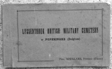  un carnet aux cartes postales ('Lyssenthoek British Military Cemetery - Poperinghe Belgium; edition Souillard, Pronne) 