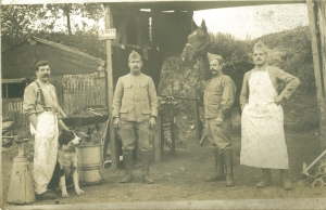picture of a veterinary aid post 1918